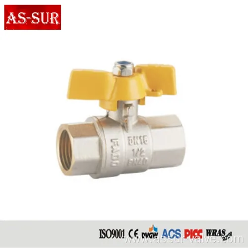 Gas Brass Ball Valves with Aluminum Handle